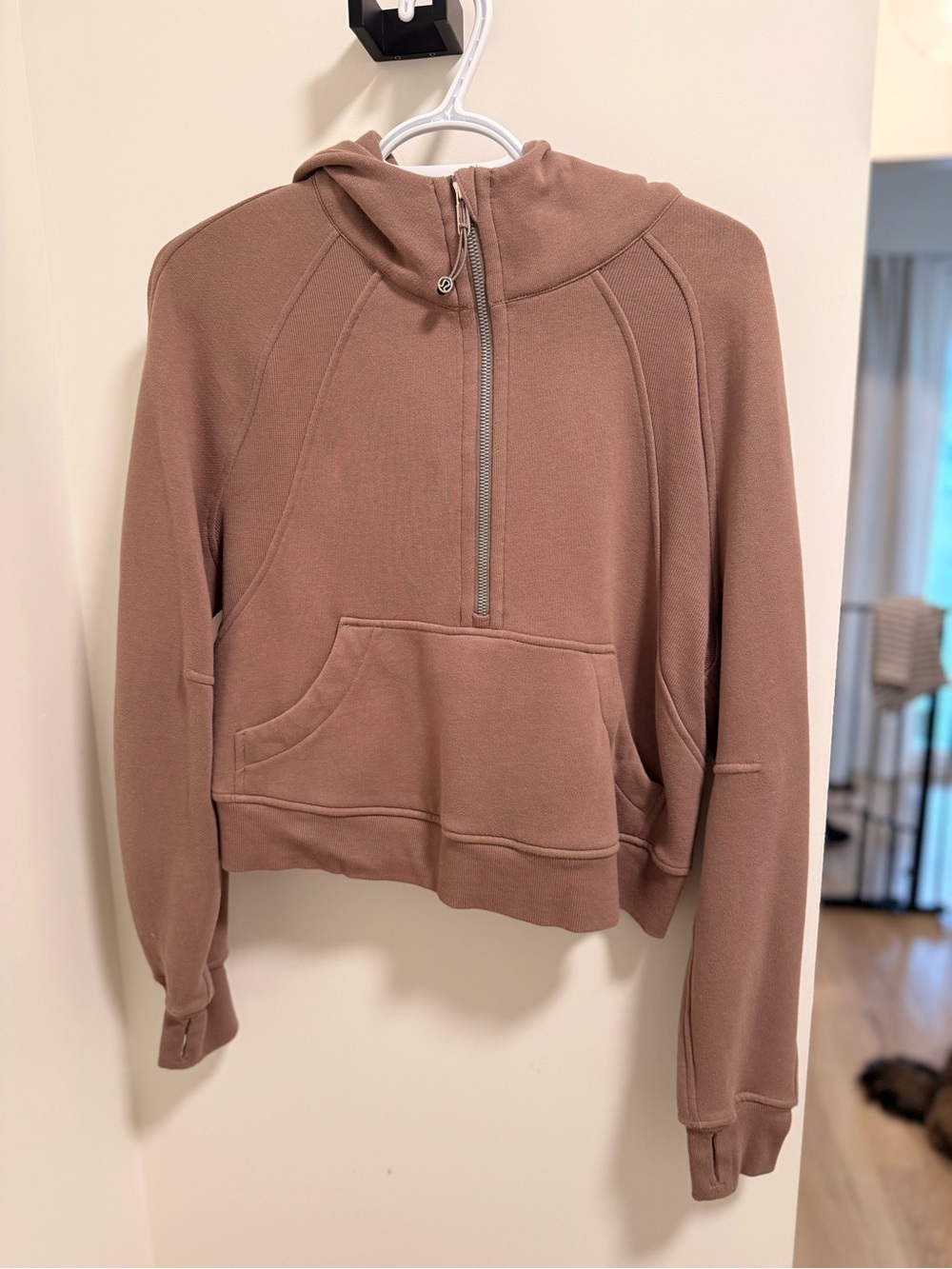 Lululemon Women's Half-Zip Hooded Pullover - Brown